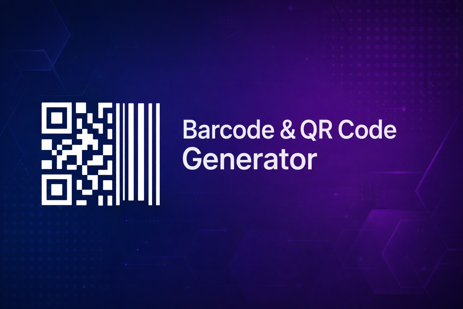 Barcode & QR Code Generator Banner