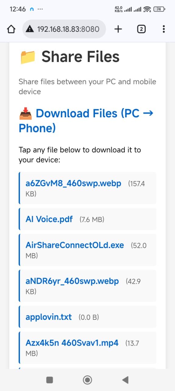 Share Files PC Screenshot 1