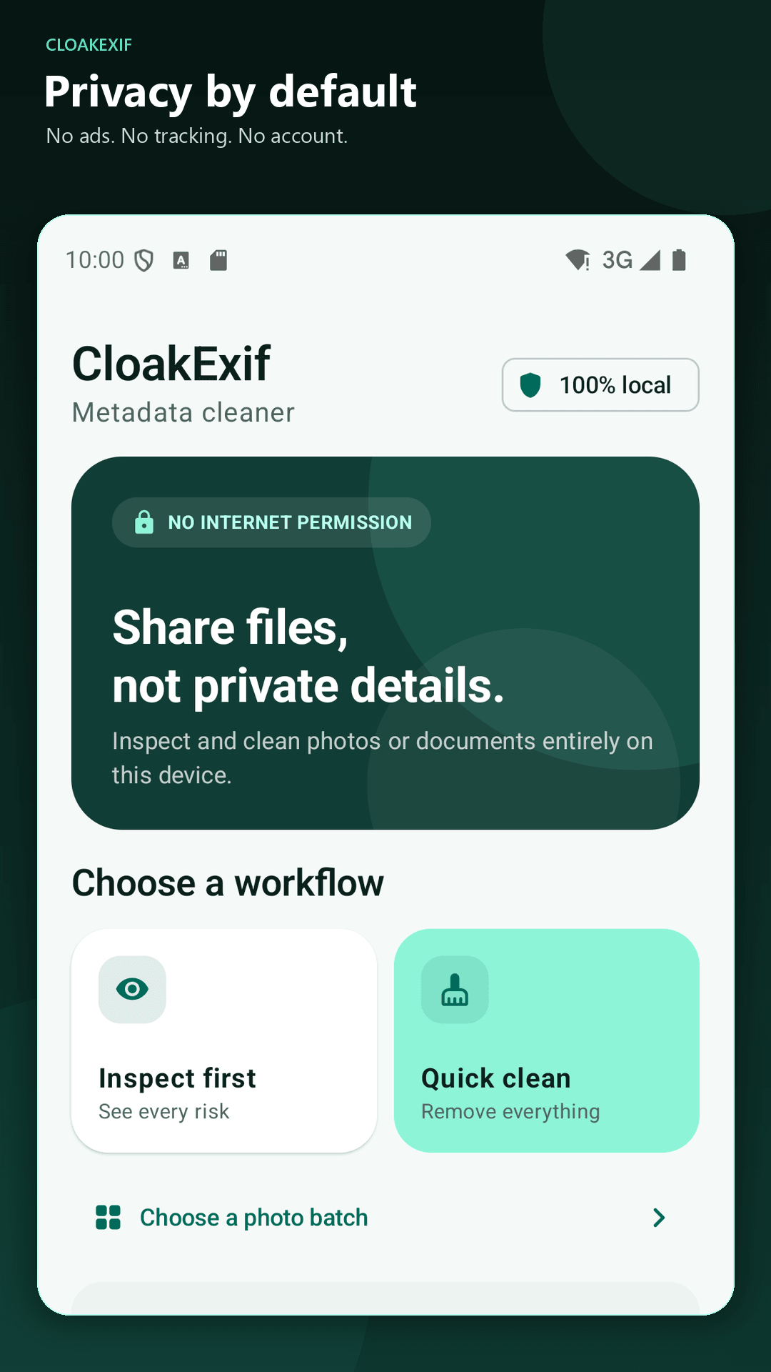 CloakExif screenshots 1