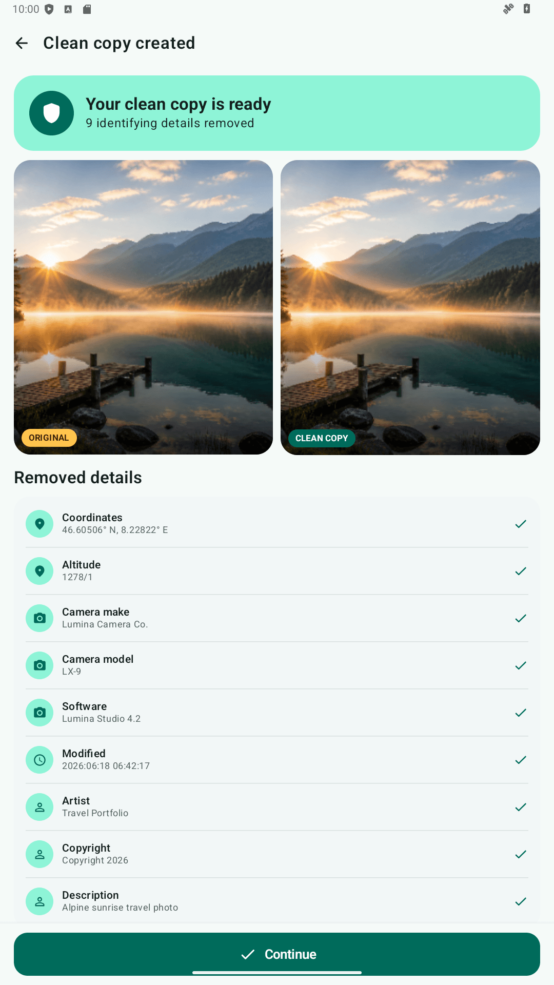 CloakExif tablet 4