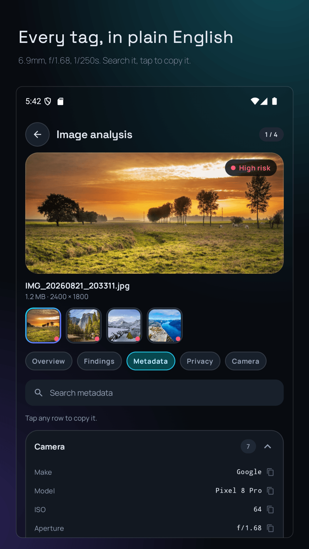 Image Inspector screenshots 3
