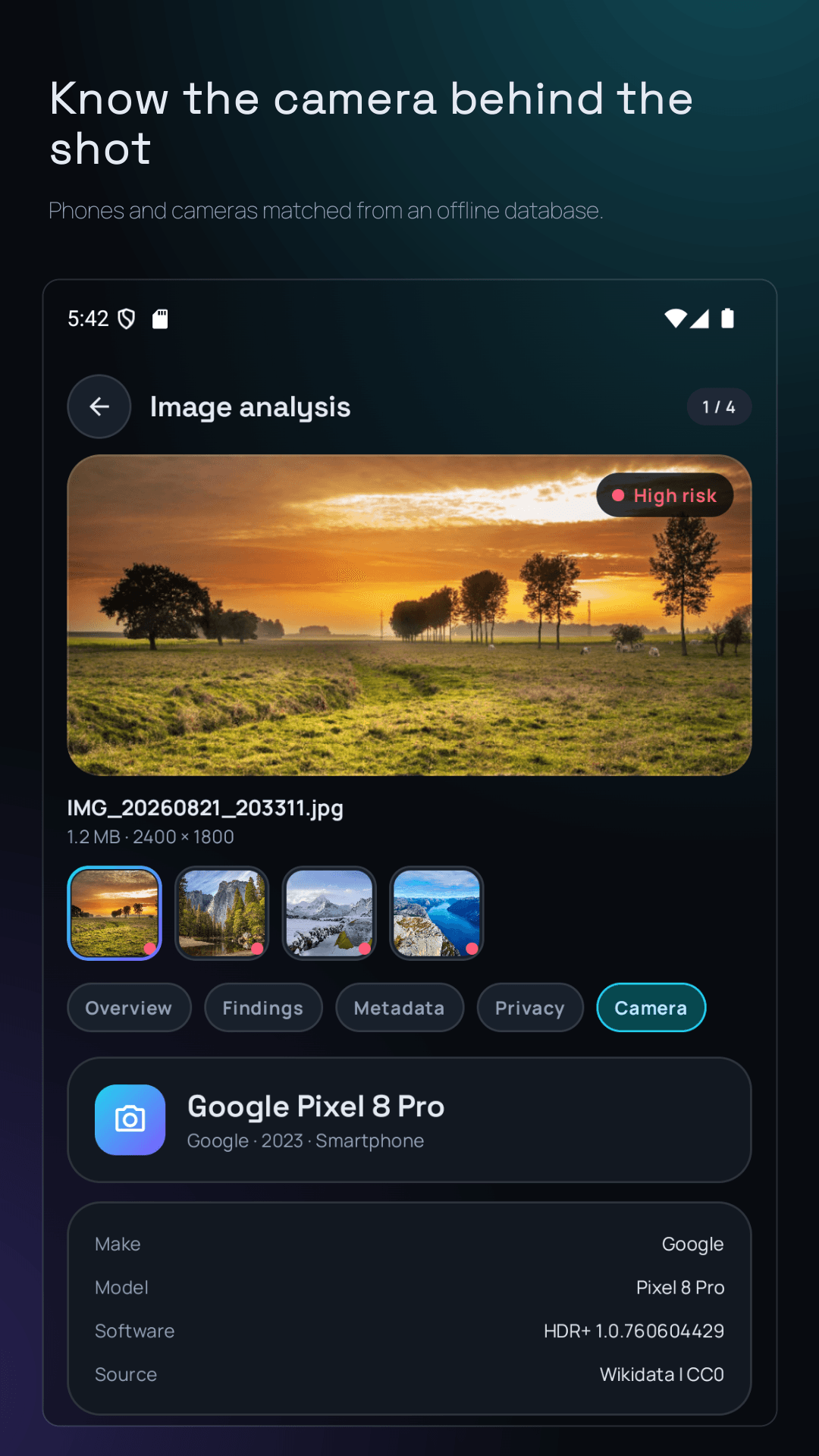 Image Inspector screenshots 4