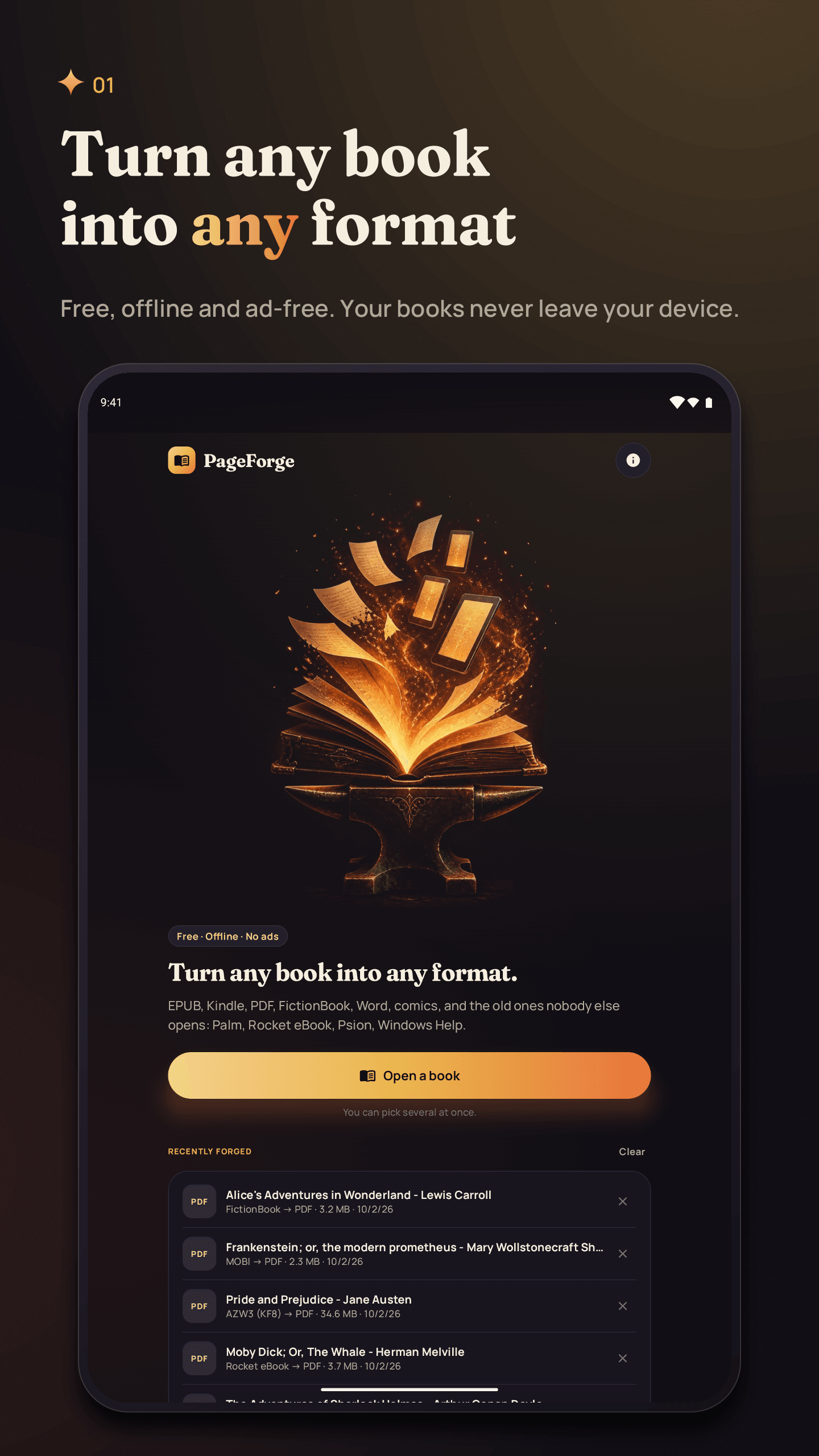 PageForge tablet 1