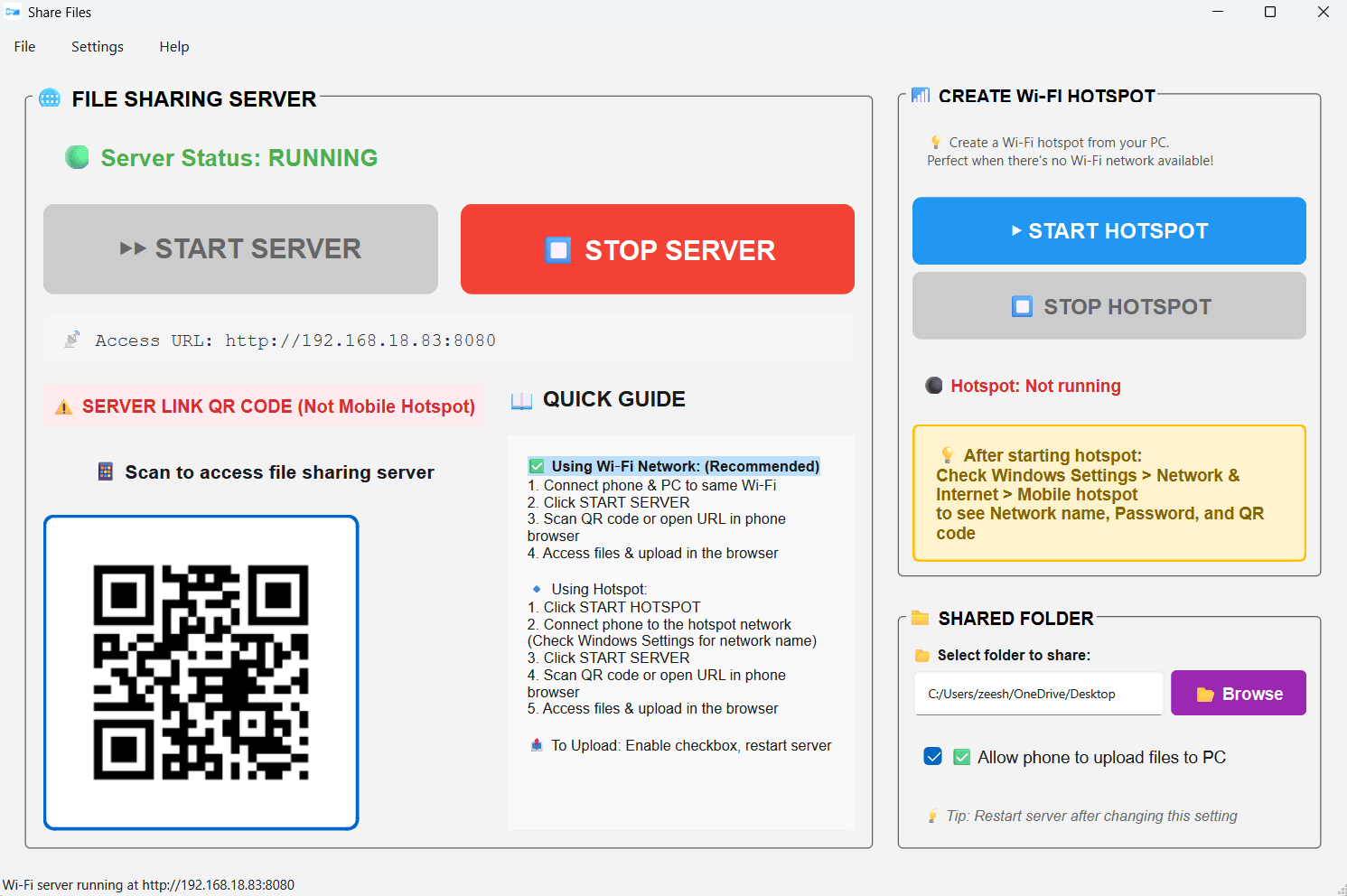 Share Files PC screenshots 2